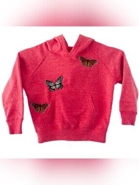 Toddler Dusty Pink Butterfly Hoodie